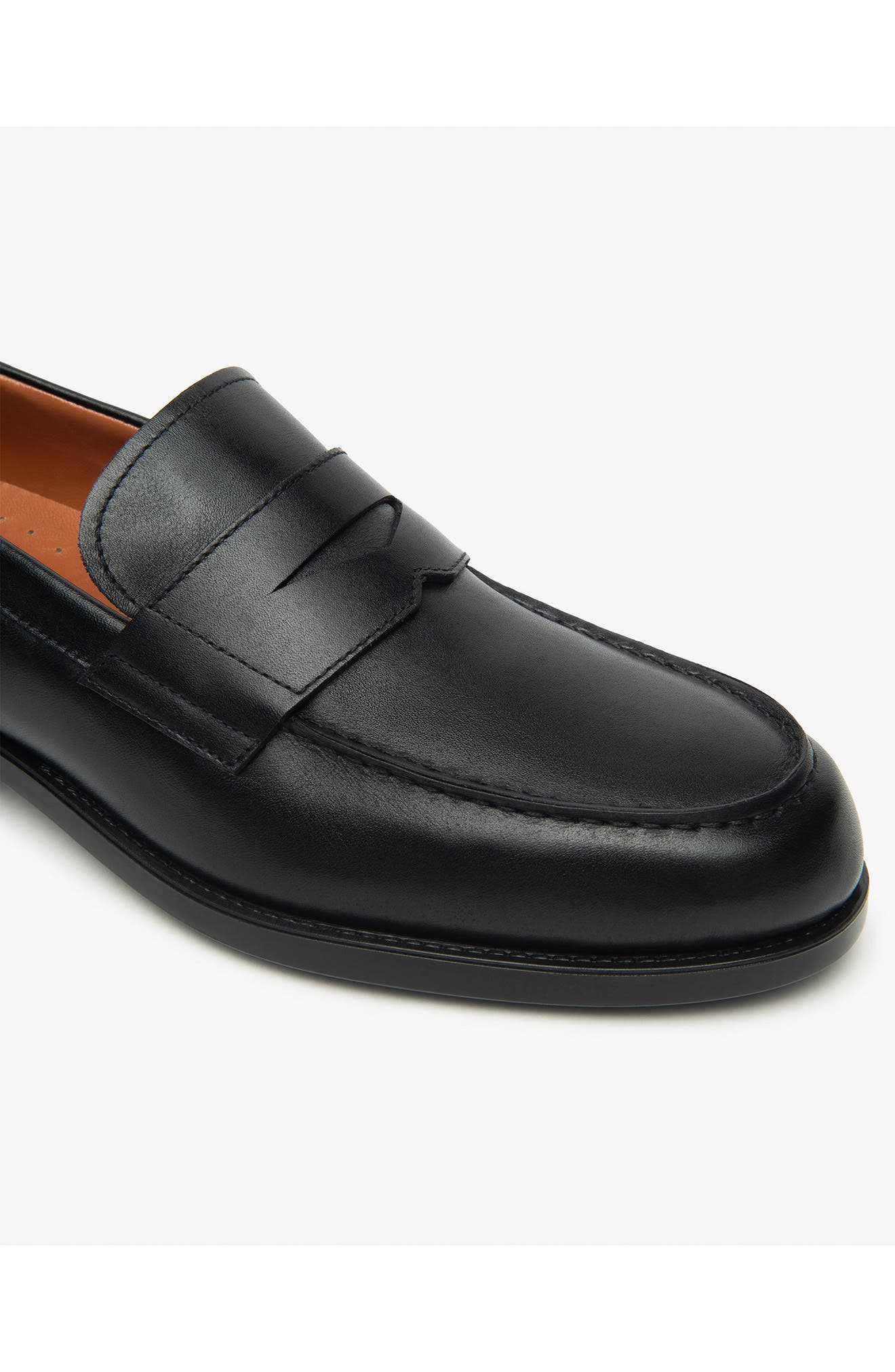 NeroGiardini Leather Penny Loafer, Alternate, color, Black