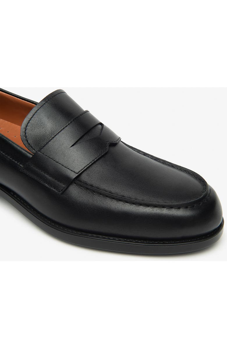 NeroGiardini Leather Penny Loafer, Alternate, color, Black