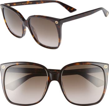 Gucci 50mm square shops sunglasses