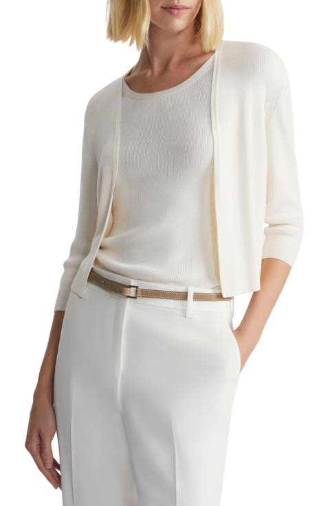 Open Front Crop Cardigan