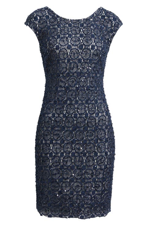Open Stitch Cocktail Dress