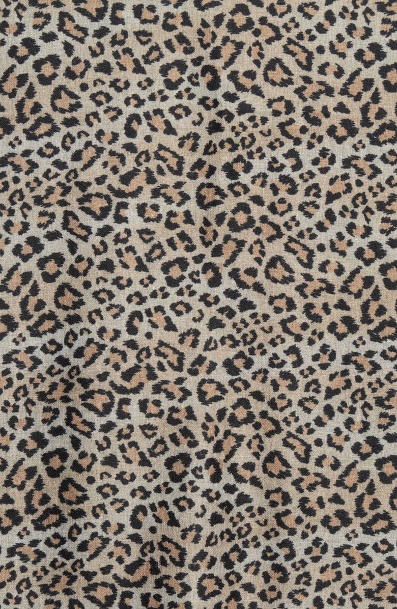 Cheetah Square Gauze Scarf