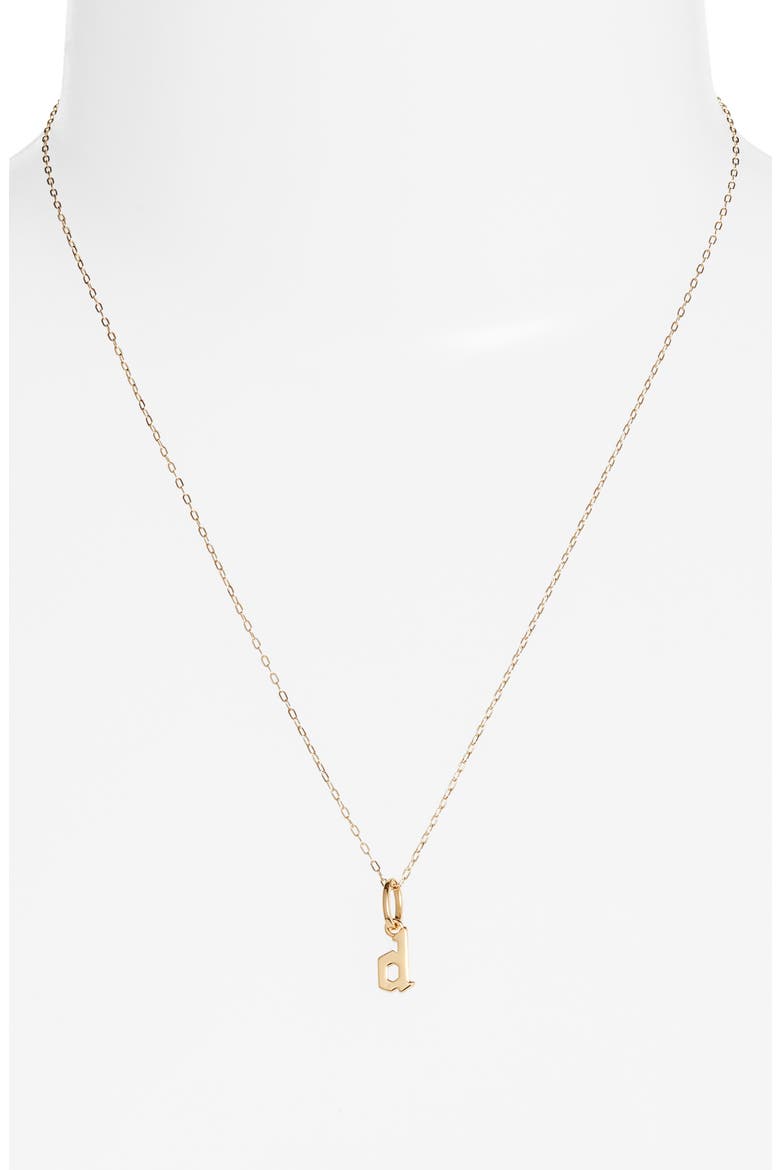 Sophie Customized Initial Pendant Necklace, Alternate, color, GOLD - D