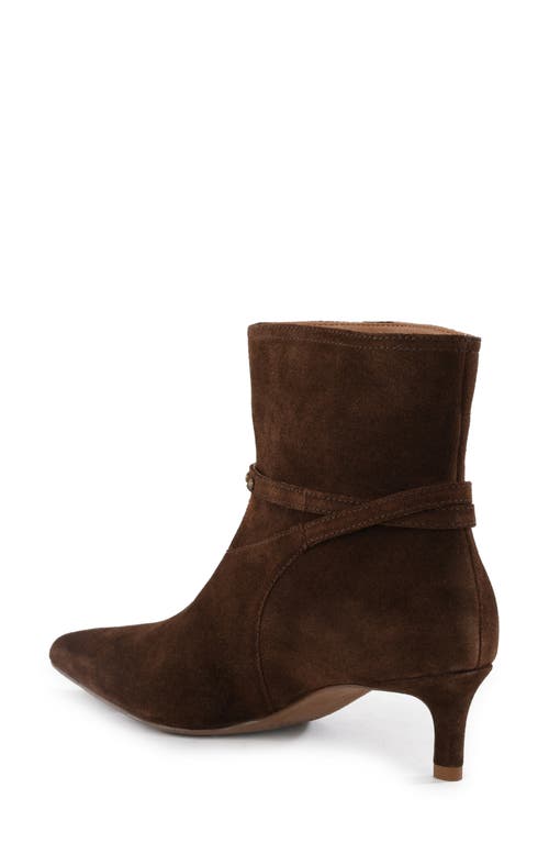 Seychelles Milan Pointed Toe Kitten Heel Bootie In Brown