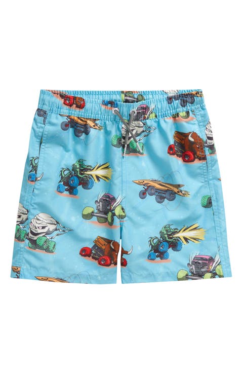 Kids' Monster Trucks Board Shorts (Little Kid)
