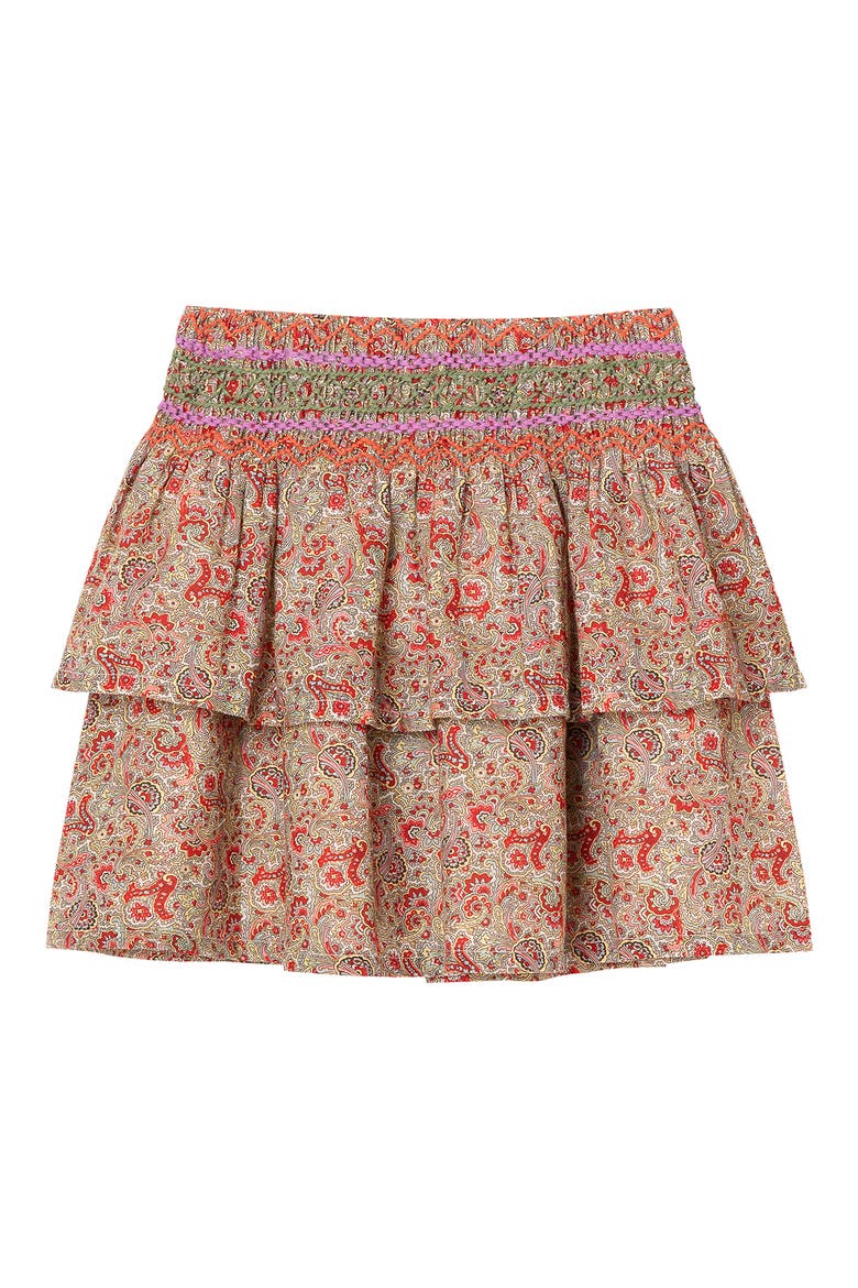 Kids' Smocked Waist Skirt, Main, color, PRINT