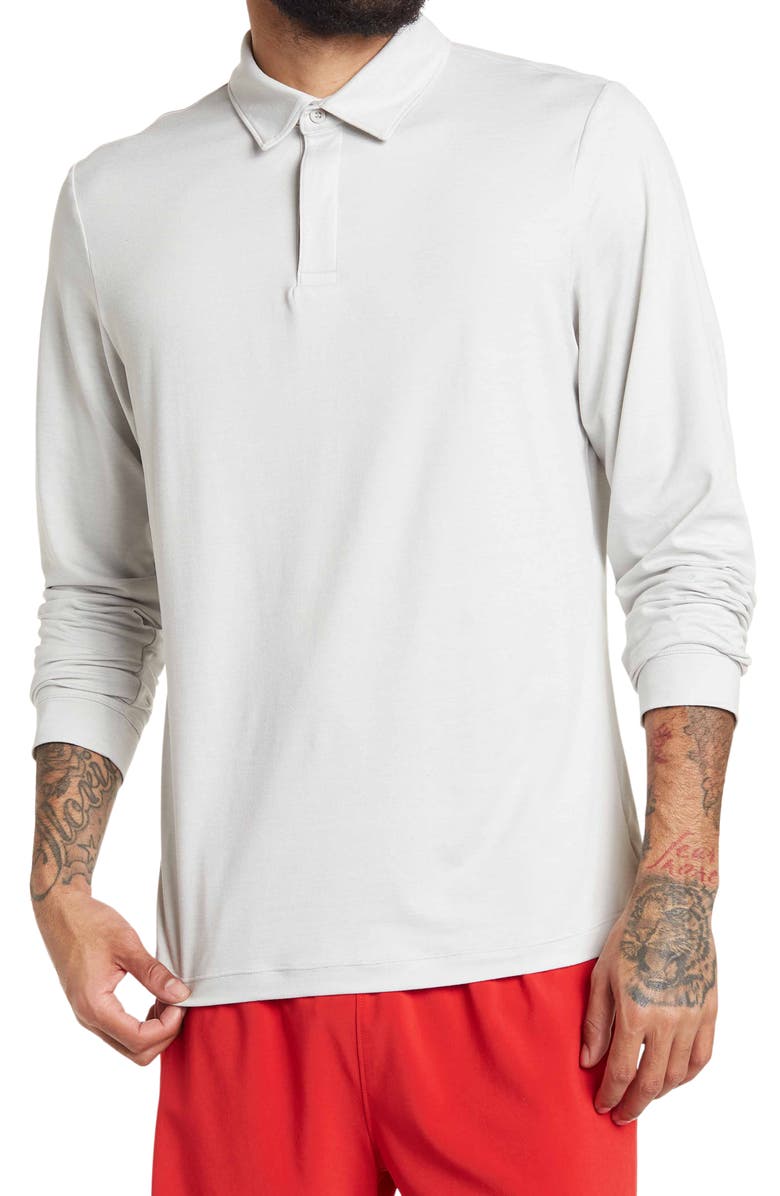 Z by Zella Campfire Long Sleeve Polo, Main, color,