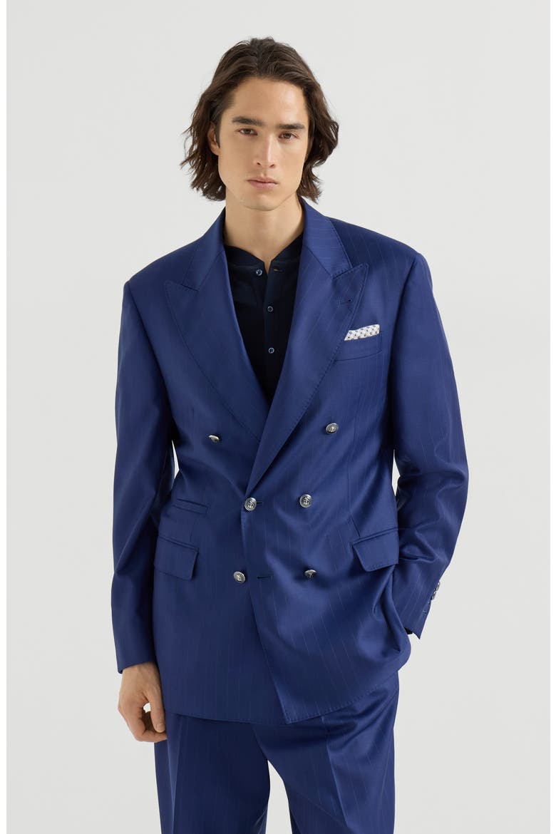 One-and-a-half breasted blazer, Main, color, Royale Blue