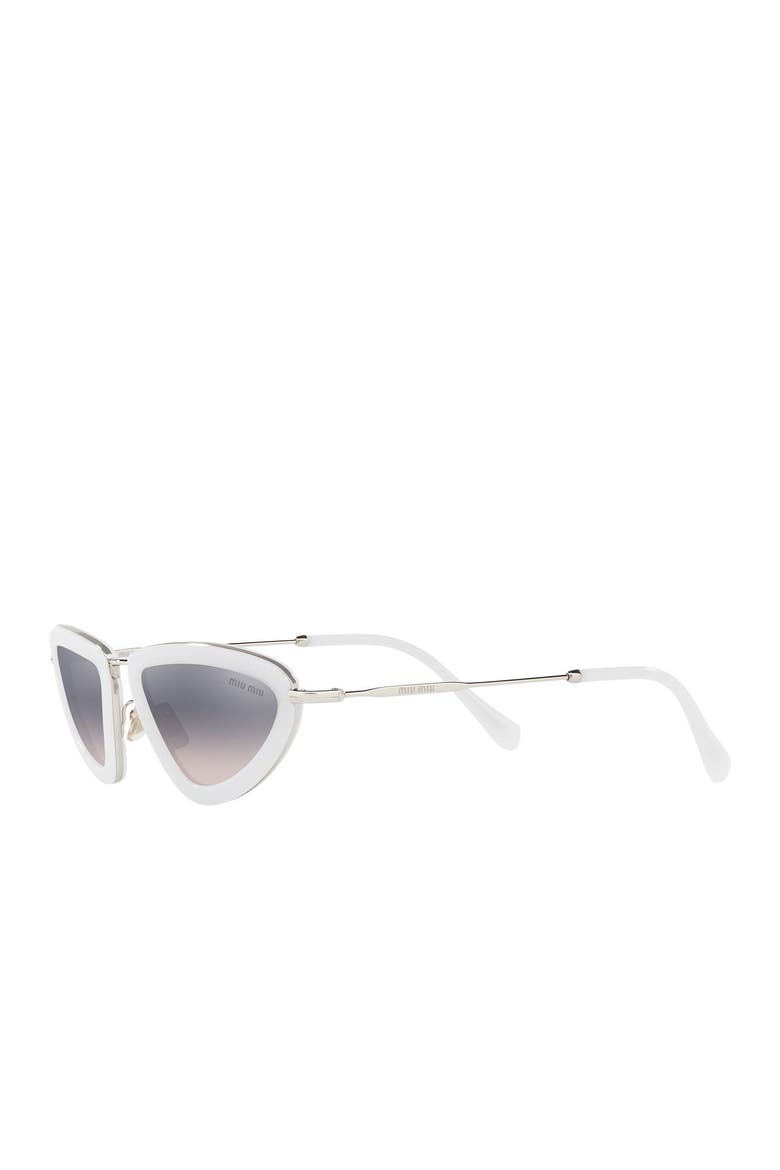 53mm Irregular Sunglasses, Alternate, color, VIOL PINK