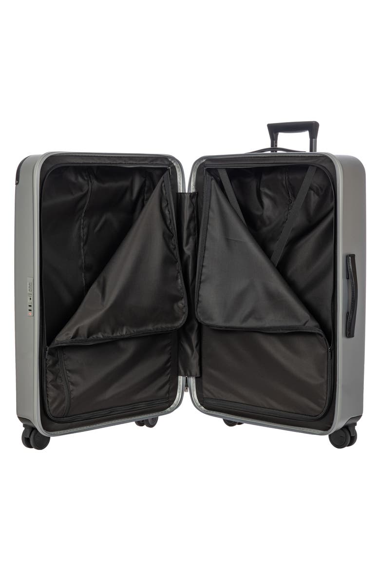 Amalfi 30" Spinner Suitcase, Alternate, color, SILVER/ BLACK