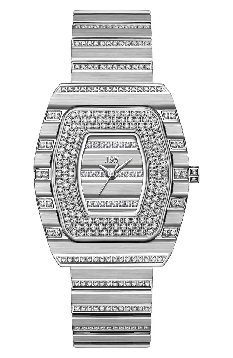 JBW Echelon Bracelet Strap Watch, 34mm, Main, color, Stainless Steel