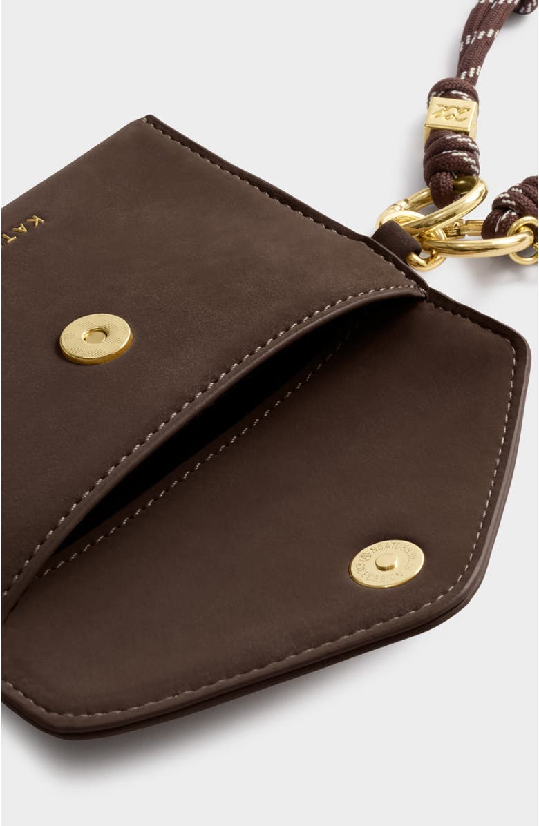 Katie Loxton Cord Purse, Alternate, color, Bitter Chocolate Suedette
