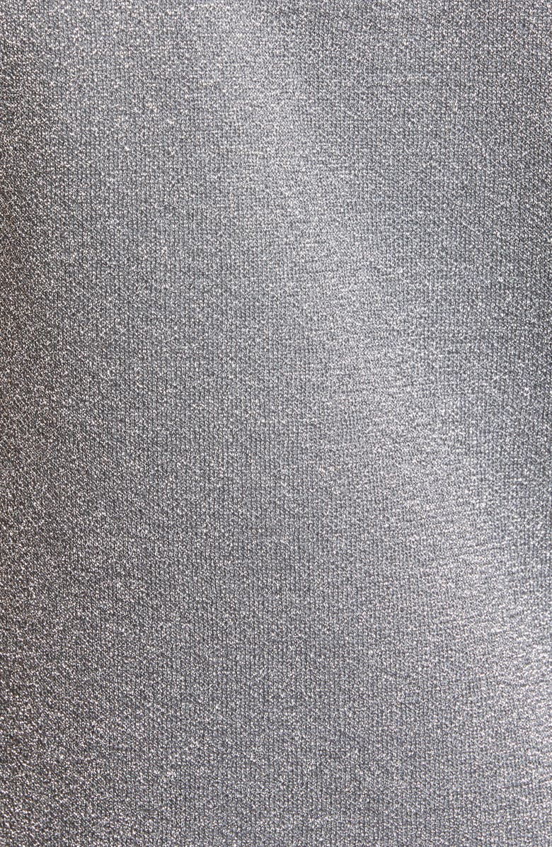 Alice + Olivia Lanie Sleeveless Mock Neck Metallic Wool Blend Sweater, Alternate, color, 