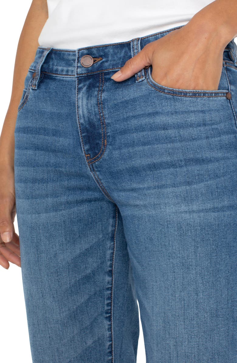 Liverpool Los Angeles Kennedy Mid Rise Ankle Straight Leg Jeans, Alternate, color, 