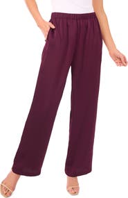 CeCe Straight Leg Elastic Waist Pants