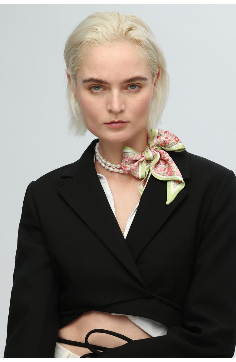 Classicharms Mera Baroque Freshwater Pearl Necklace & Scarf set, Alternate, color, 