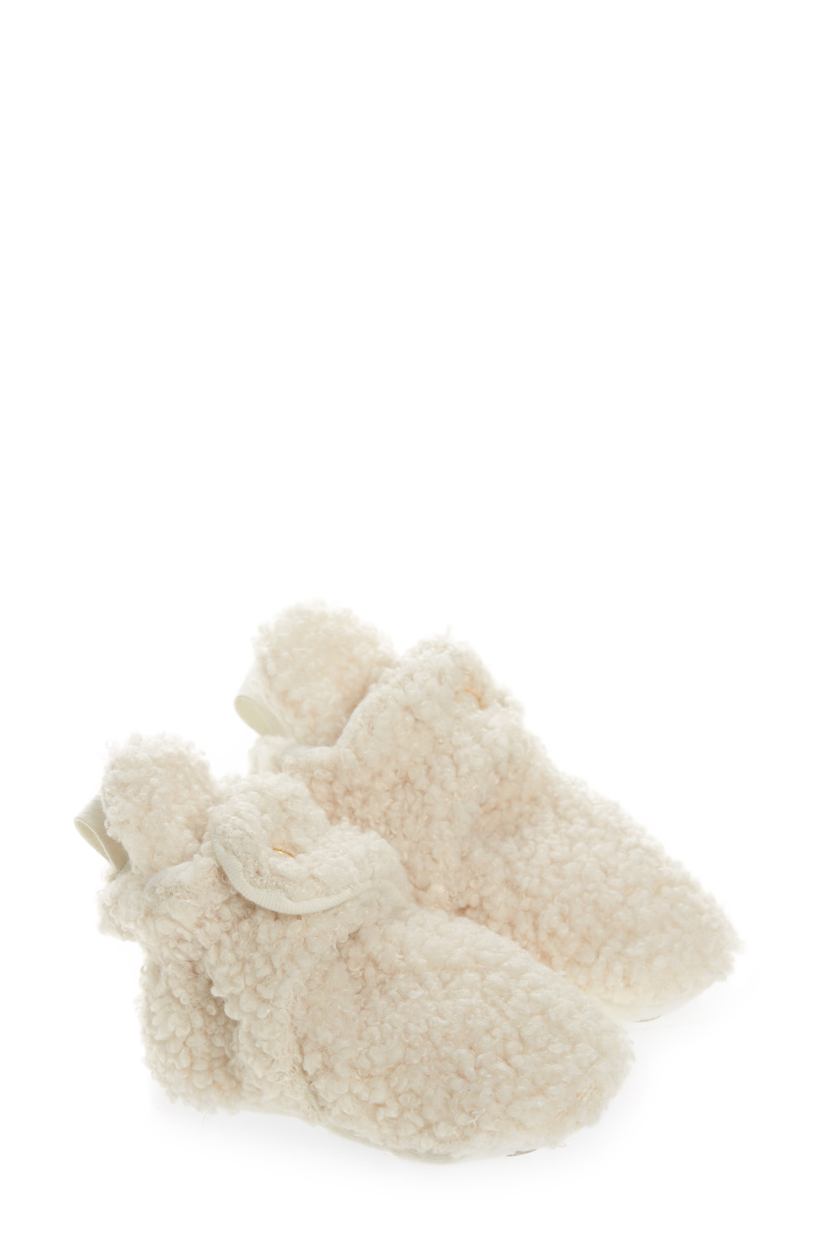 High Pile Fleece Bootie, Main, color, IVORY