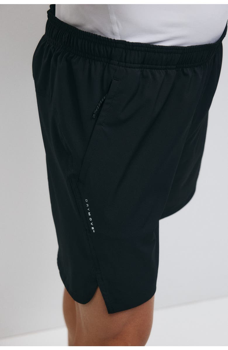 H&M Sports Shorts With Drymove, Alternate, color, Black