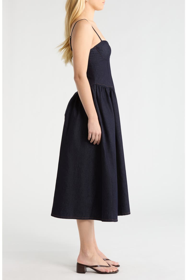 Margaux Denim Dress, Alternate, color, DARK DENIM