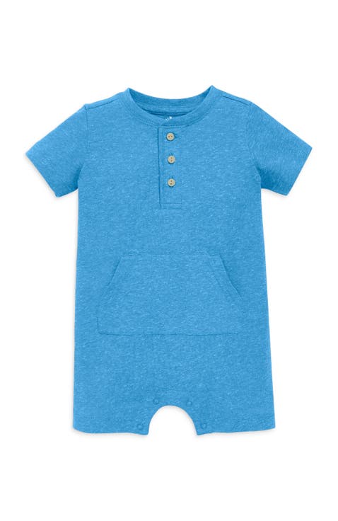 Baby Heathered Henley Shortie