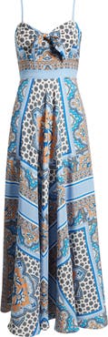 Eliza J Tie Front Maxi Sundress