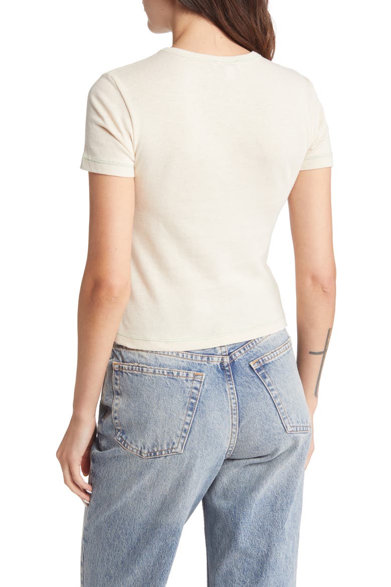 New York '83 Graphic Baby Tee, Alternate, color, STONE