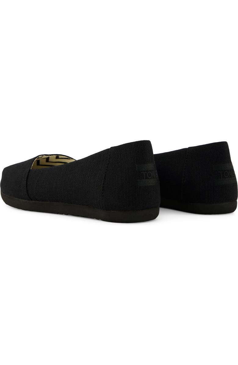 TOMS Alpargata Ballet Flat, Alternate, color, Black