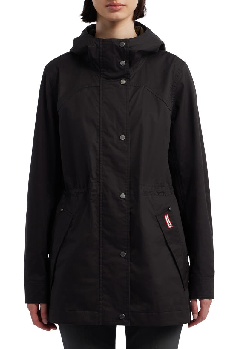 Adela Classic Waterproof Rain Jacket, Main, color, BLACK