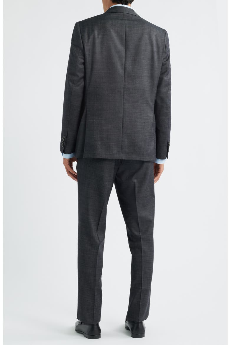 Esprit Contemporary Fit Charcoal Grey Mélange Wool Suit, Alternate, color, CHARCOAL