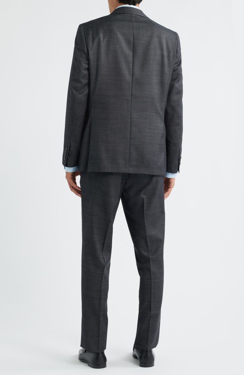 Jack Victor Esprit Charcoal Grey Mélange Wool Suit, Alternate, color, Charcoal