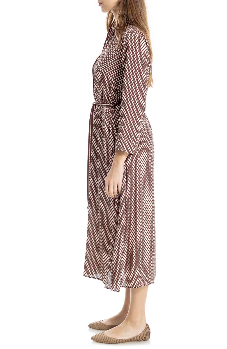 MAX STUDIO Cuffed Sleeve Midi Shirtdress, Alternate, color, 