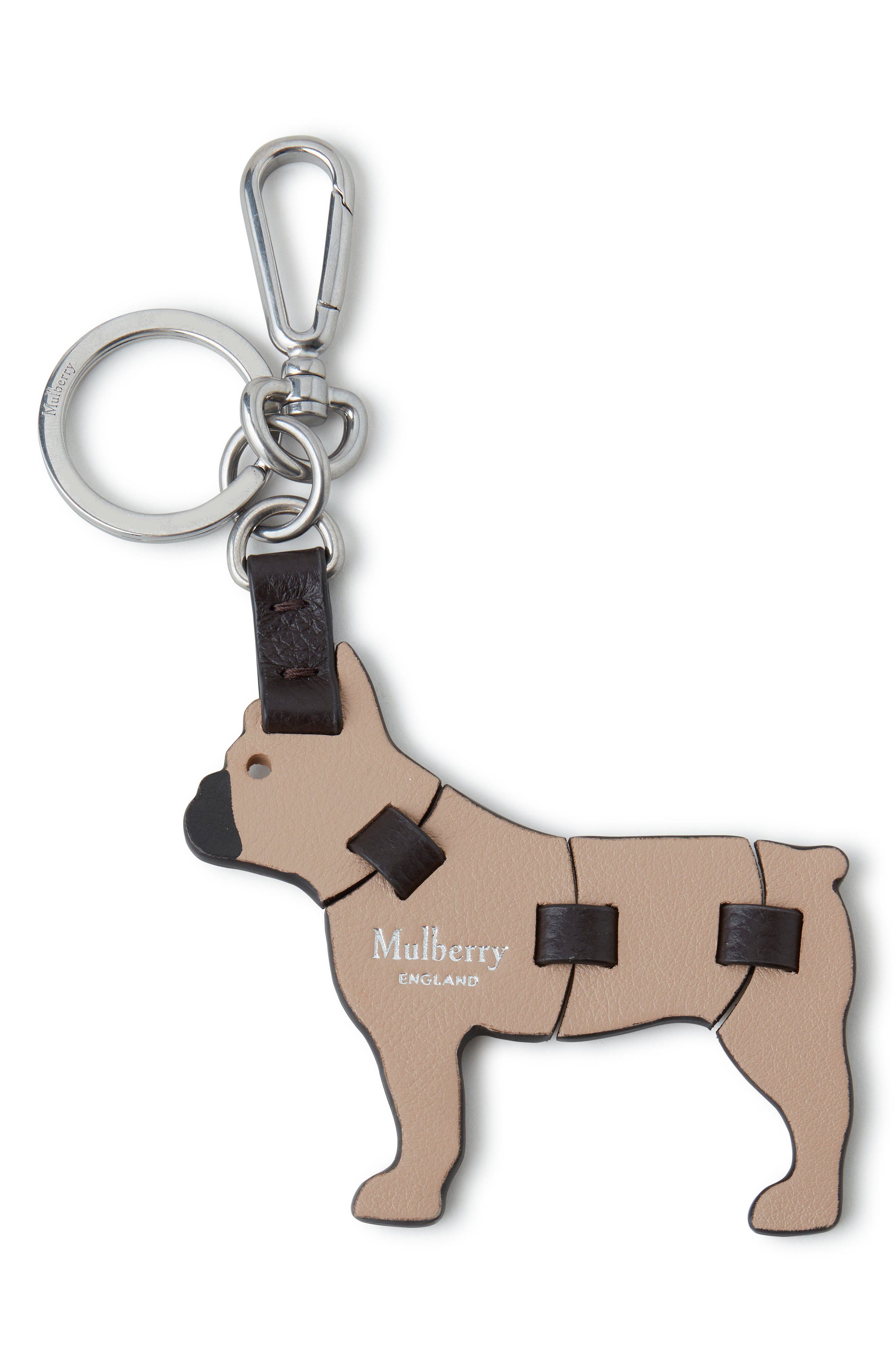 Mulberry French Bulldog Puzzle Key Ring, Main, color, 