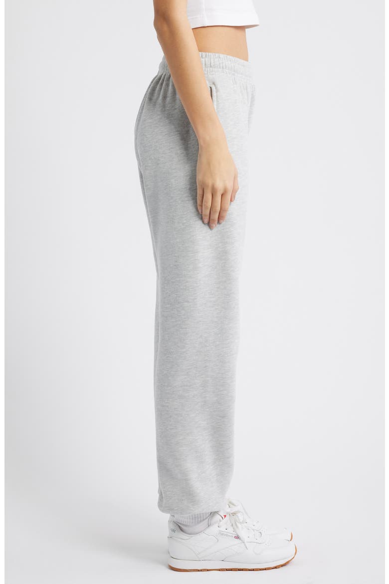 Puffy Logo Sweatpants, Alternate, color, GREY
