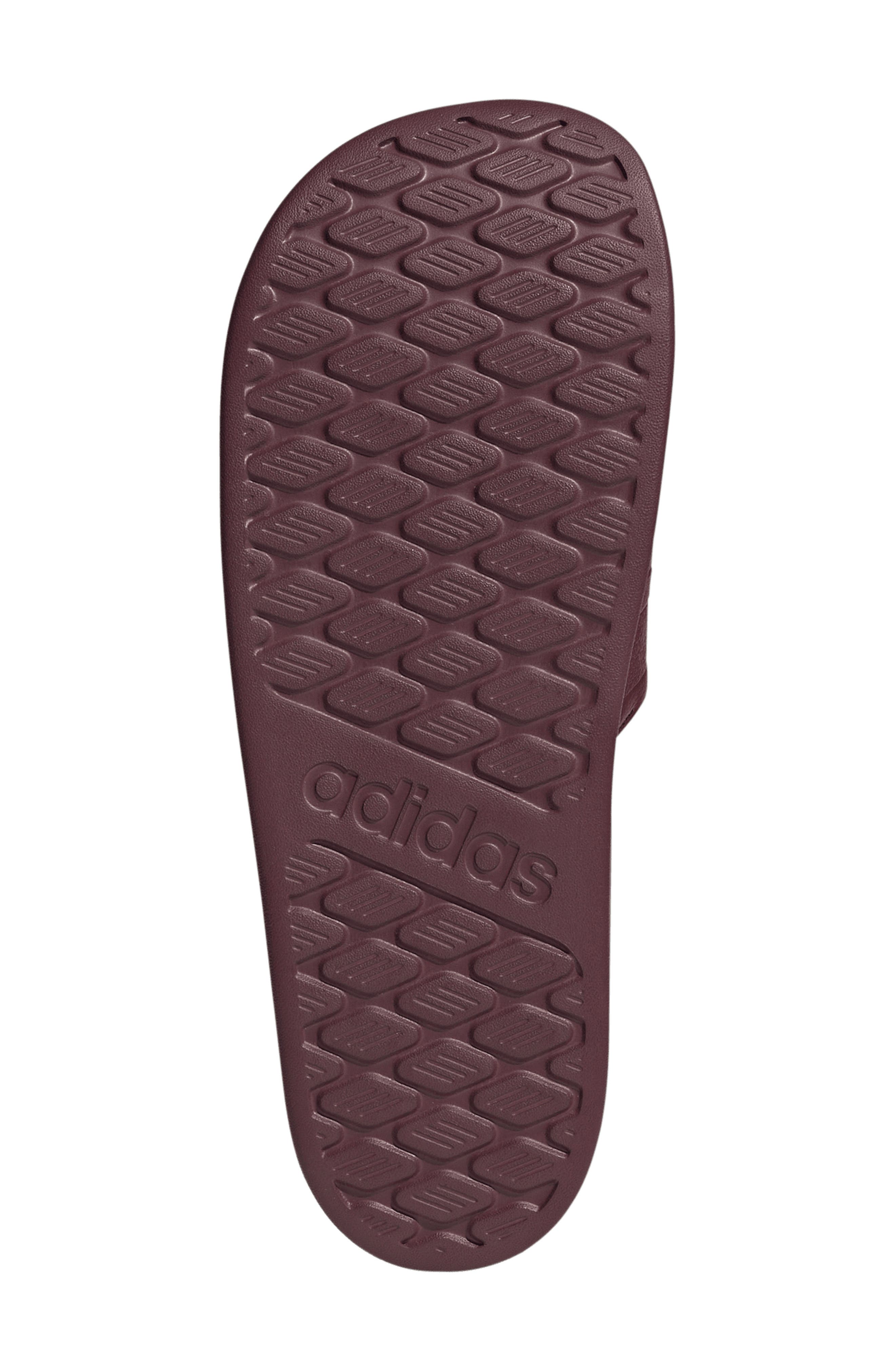 Adilette Comfort 2.0 Slide Sandal, Alternate, color, SHADOW RED/ SHADOW RED/ MAROON