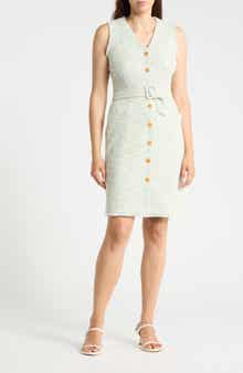 Wynona Sleeveless Button Front Dress