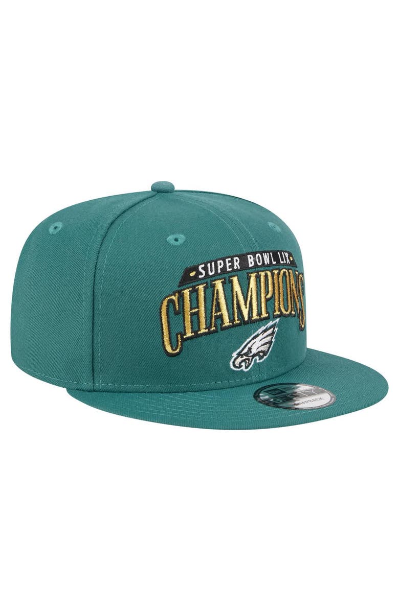 New Era Men's New Era Midnight Green Philadelphia Eagles Super Bowl LIX Champions 9FIFTY Snapback Hat, Alternate, color, Green