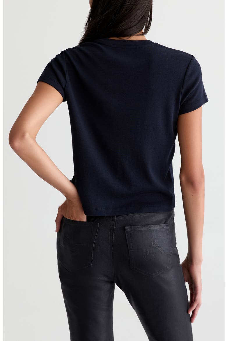 Sadie Crop T-Shirt, Alternate, color, DEEP TRENCHES