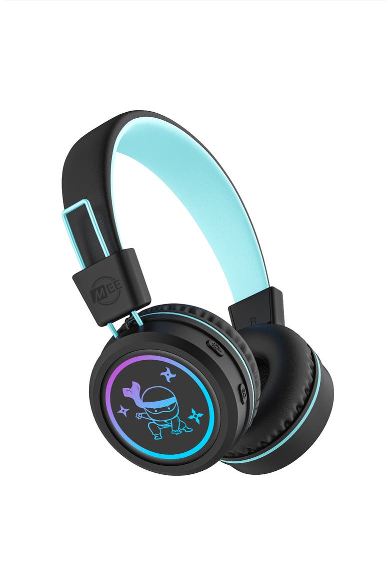KidJamz KJ55BT Bluetooth Wireless Headphones for Kids w/ LED Lights, Main, color, Black