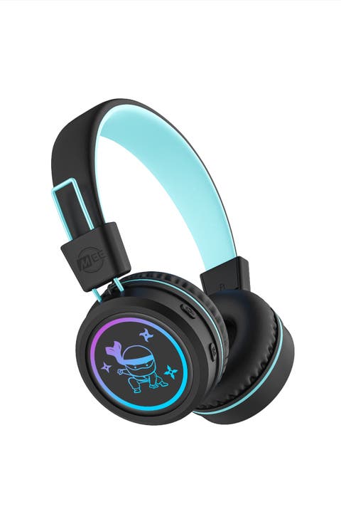 KidJamz KJ55BT Bluetooth Wireless Headphones for Kids w/ LED Lights