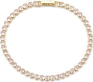 Adornia Bezel Crystal Tennis Bracelet