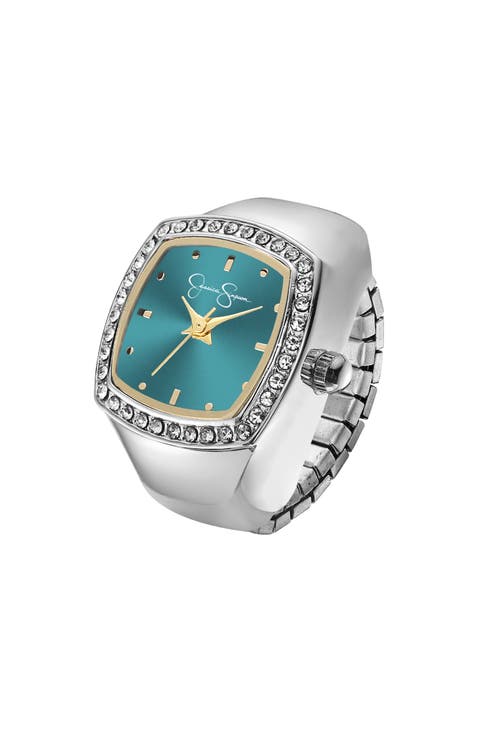 Crystal Quartz Ring Watch, 20mm
