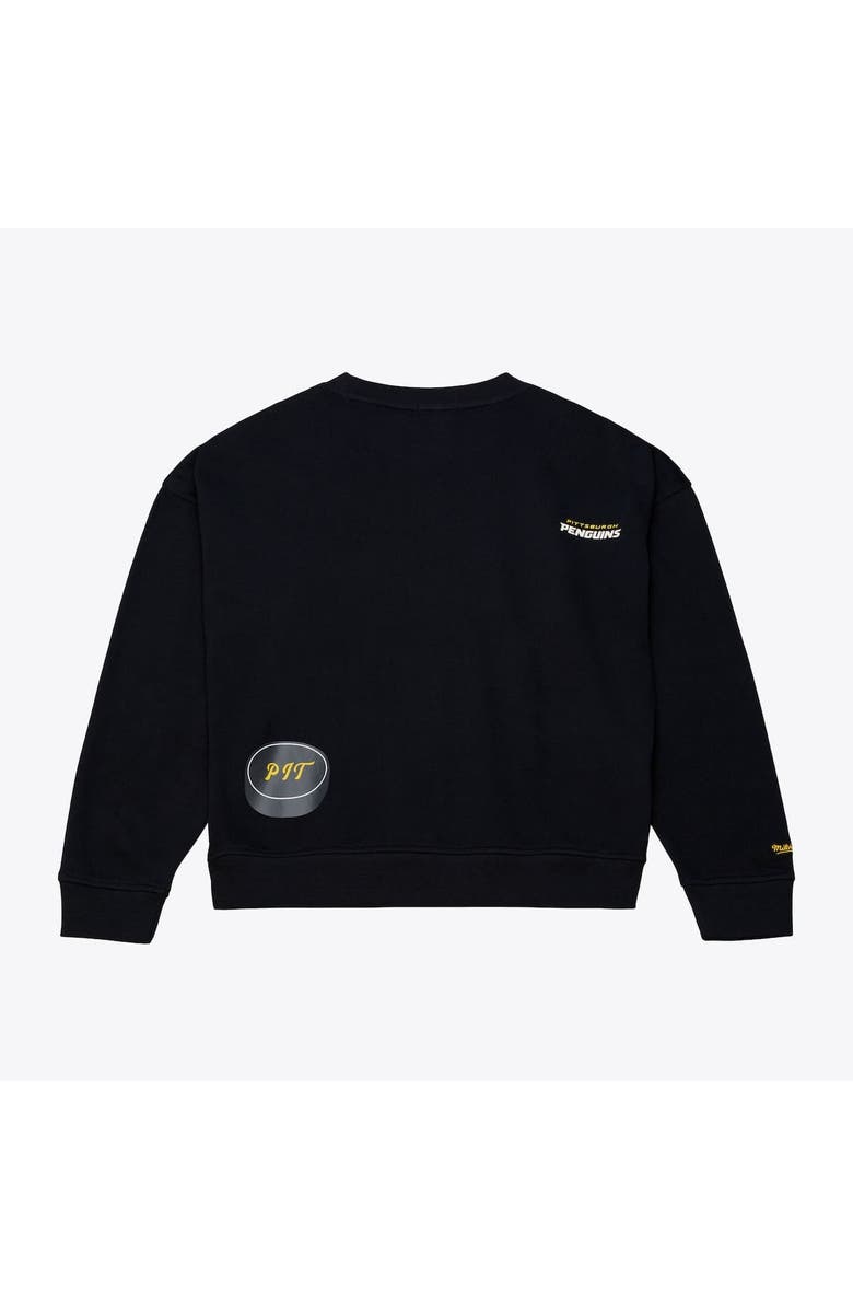 Mitchell & Ness Women's Mitchell & Ness  Black Pittsburgh Penguins Crewneck Sweatshirt, Alternate, color, Black