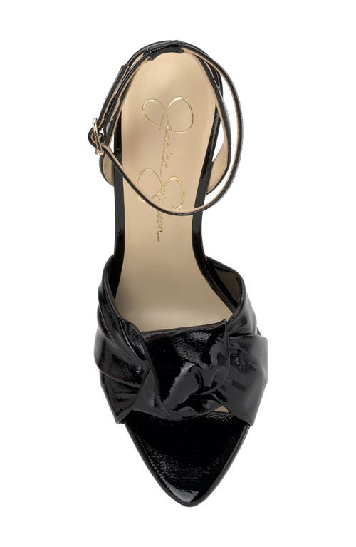 Jessica Simpson Neveny Ankle Strap Pointed Toe Sandal In Black