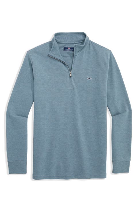 Saltwater Stripe Quarter Zip Pullover