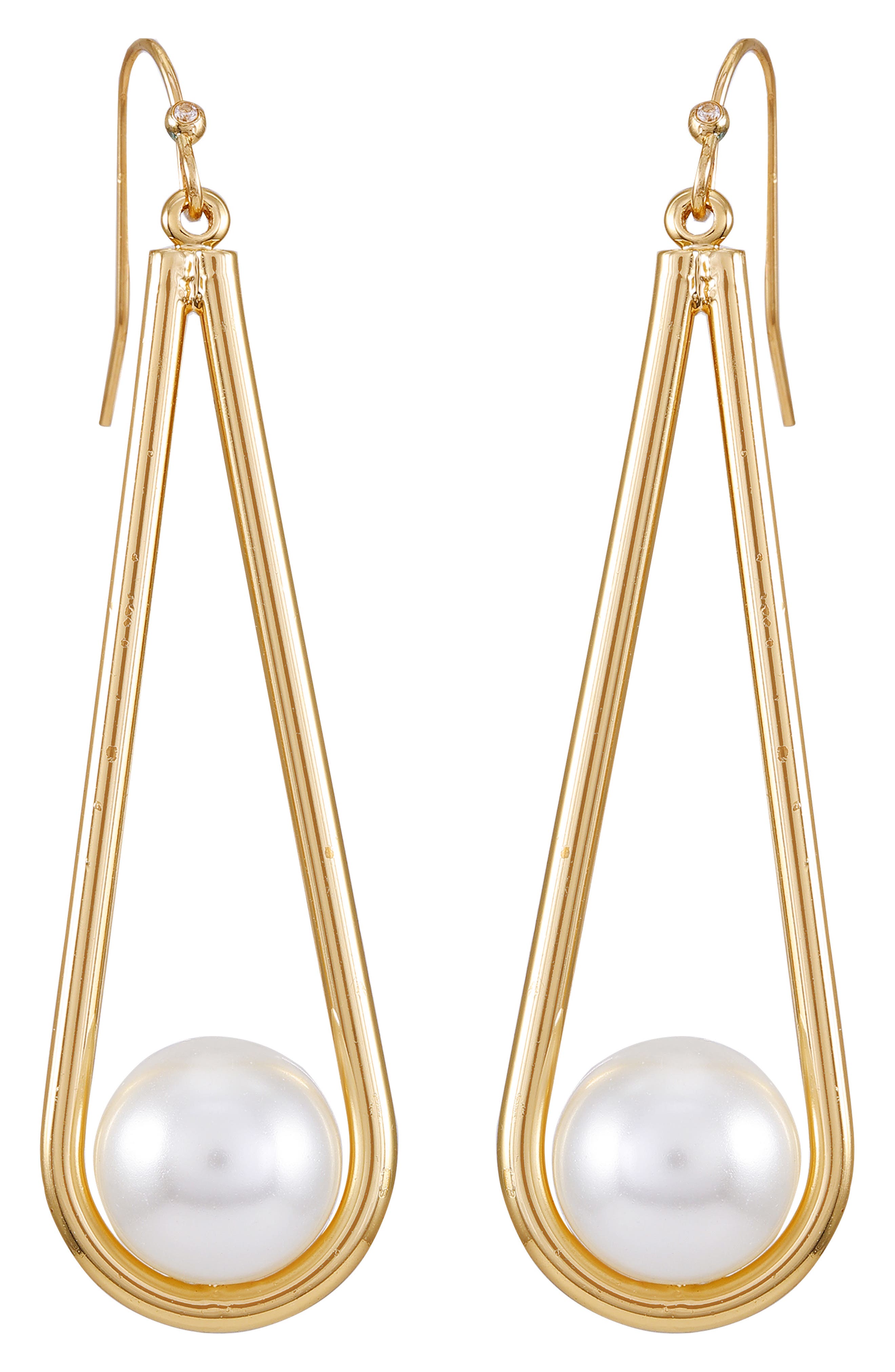 Vince Camuto Faux Pearl Drop Earrings