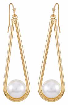 Vince Camuto Faux Pearl Drop Earrings