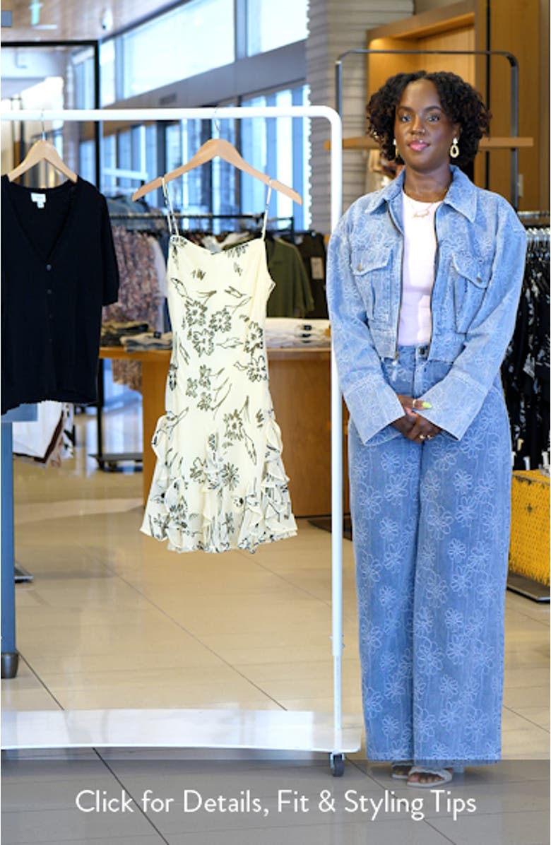 Beaded Godet Minidress, sales video thumbnail