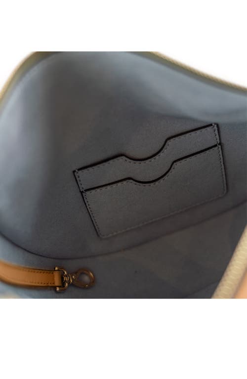 Senreve Mini Fortuna Smooth Leather Convertible Crescent Shoulder Bag