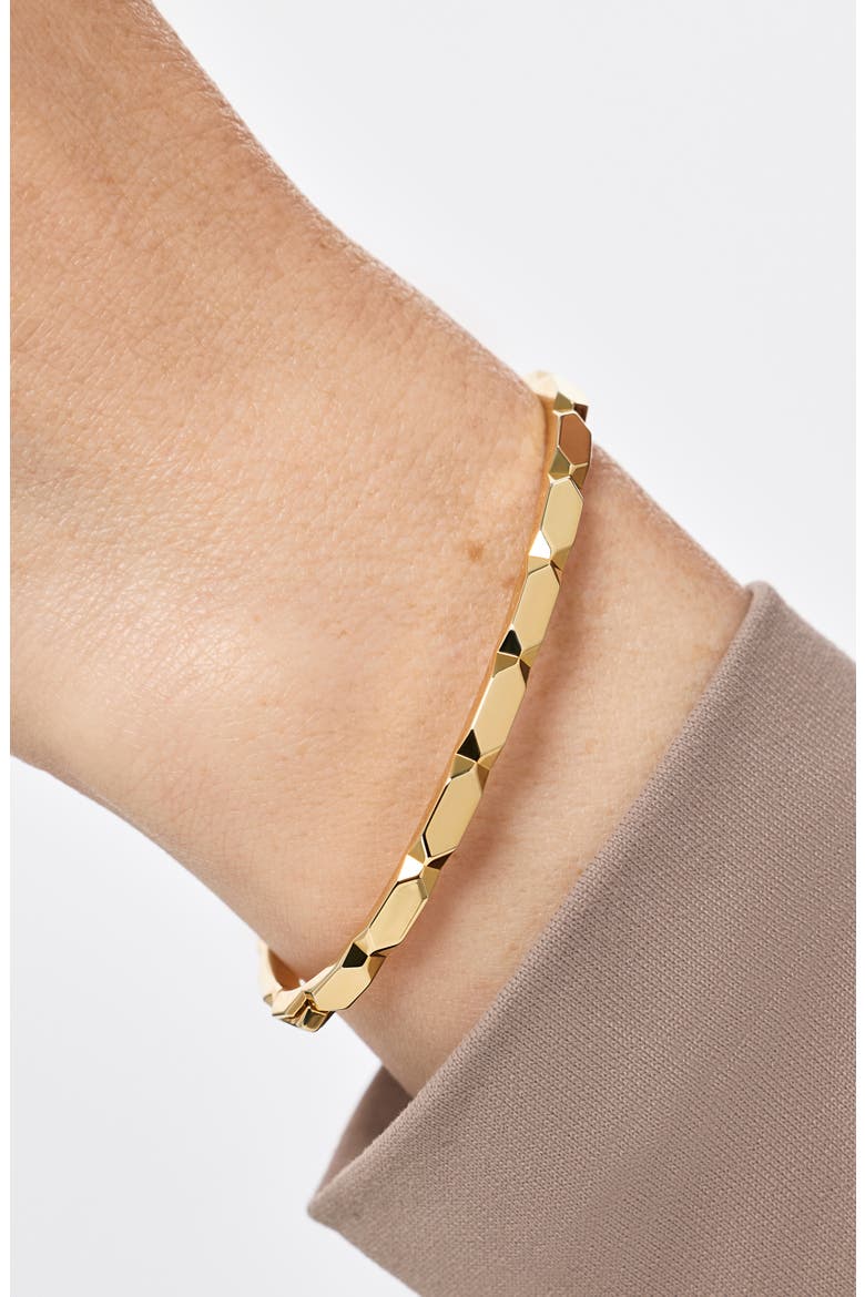 Walker 14k Gold Plated Bangle Bracelet, Alternate, color, GOLD