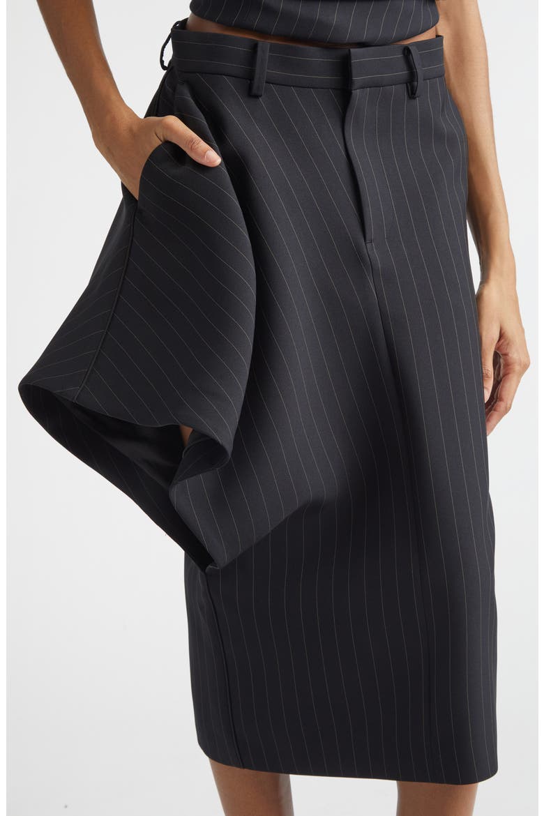 Sacai Pinstripe Twill Skirt (Women) | Nordstrom